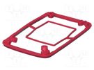 Gasket; elastomer thermoplastic TPE; BoPad; Colour: red BOPLA