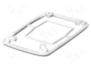 Gasket; elastomer thermoplastic TPE; BoPad; Colour: white BOPLA