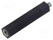 Insulating sleeve; Int.thread: M6; L: 60mm; UL94V-0; polyester BM GROUP