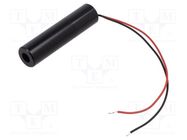 Module: laser; 2mW; red; cross; 635nm; 23.4÷24.5VDC; 10÷40mA; 5÷10° PICOTRONIC