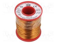 Coil wire; single coated enamelled; 1mm; 1kg; -65÷200°C; Core: Cu INDEL