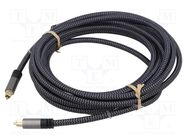 Cable; Toslink plug,both sides; 1m; Plating: gold-plated; PVC Goobay