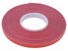 Tape: hook and loop; W: 12mm; L: 25m; Thk: 0.82mm; acrylic; -30÷90°C AFTC