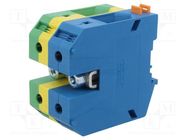 Splice terminal: rail; 95mm2; ways: 1; terminals: 2; yellow-green PHOENIX CONTACT