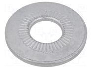 Washer; internally serrated; M12; D=32mm; h=3.6mm; spring steel BOSSARD