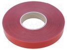 Tape: hook and loop; W: 25mm; L: 25m; Thk: 0.82mm; acrylic; -30÷90°C AFTC