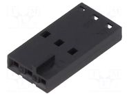 Connector: wire-wire/PCB; plug; female; PIN: 3; SL; for cable MOLEX