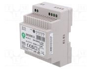 Power supply: switching; for DIN rail; 30W; 12VDC; 0÷2.5A; OUT: 1 POS