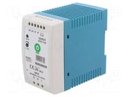 Power supply: switching; for DIN rail; 100W; 24VDC; 180÷264VAC POS
