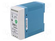 Power supply: switching; for DIN rail; 60W; 12VDC; 180÷264VAC POS