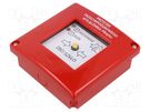 Safety switch: fire warning hand switch; PPWP; NC + NO; IP54; red PROMET