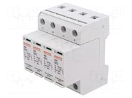 Surge arrester; Type 2; Poles: 4; 20kA; 240VAC; -40÷85°C; IP20 LOVATO ELECTRIC