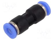 Push-in fitting; straight,inline splice; -0.95÷10bar; plastic PNEUMAT