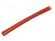 Insulating tube; fiberglass; brick red; -60÷250°C; Øint: 7mm FAVIER