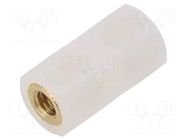 Insulating sleeve; Int.thread: M6; L: 25mm; UL94V-2; polyamide DREMEC