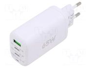 Power supply: switching; mains,plug-in; 5VDC; 65W; 107x45.37x31mm Goobay