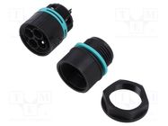 Connector: AC supply; screw terminal; male; TH387; 0.5÷4mm2; 500V TECHNO