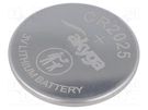 Battery: lithium; 3V; CR2025,coin; 150mAh; non-rechargeable AKYGA BATTERY