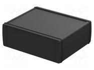 Enclosure: with panel; ALUBOS; X: 210mm; Y: 150mm; Z: 70mm; aluminium BOPLA