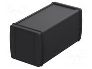 Enclosure: with panel; ALUBOS; X: 84mm; Y: 150mm; Z: 82mm; aluminium BOPLA