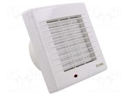 Fan: AC; axial; 230VAC; Ø99mm; 100m3/h; 40dBA; ball; 2650rpm; IPX4 DOSPEL S.A.