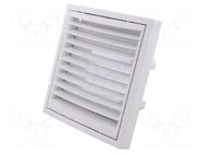 Ventilation grille; ABS; white; 140x140x43mm; Ø100mm,Ø125mm; KR DOSPEL S.A.