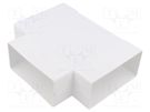 Accessories: flat t-joint; white; ABS; 110x55mm DOSPEL S.A.
