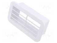 Ventilation grille; ABS; white; 127x71x39mm; 110x55mm; 20pcs. DOSPEL S.A.
