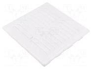 Ventilation grille; PP; white; 156x156x27mm; 140x140mm; 20pcs. DOSPEL S.A.