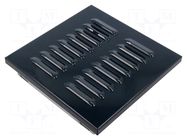 Ventilation grille; metal; graphite; 140x140mm DOSPEL S.A.