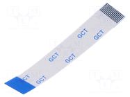 FFC tape; Cores: 16; Tape ph: 0.5mm; L: 50mm; 500mA; 60V; FFC5-TIN GCT