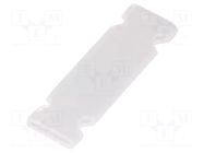 Identification tags; 7mm; 17.5mm; transparent; -60÷65°C; 50pcs. HELLERMANNTYTON