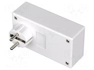 Enclosure: for power supplies; X: 65mm; Y: 120mm; Z: 40mm; white BOPLA