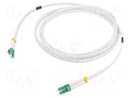 Fiber patch cord; OS2; LC/APC,both sides; 15m; LSZH; white LOGILINK
