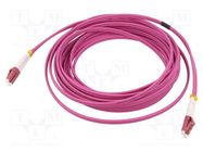 Fiber patch cord; OM4; LC/UPC,both sides; 3m; LSZH; pink LOGILINK