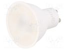 LED lamp; cool white; GU10; 230VAC; 410lm; 4.9W; 120°; 6400K GTV Poland