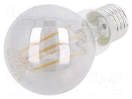 LED lamp; grey; E27; 230VAC; 8W; 360°; 2700K GTV Poland