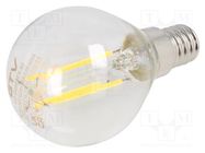 LED lamp; neutral white; E14; 230VAC; 420lm; 4W; 360°; 4000K GTV Poland