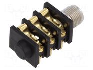 connector 1/4'' JACK STEREO METAL NOSE AU NEUTRIK