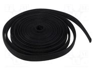 Polyester braid; ØBraid : 12÷22mm; polyester; black; L: 10m; reel PARTEX