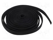 Polyester braid; ØBraid : 15÷27mm; polyester; black; L: 10m; reel PARTEX