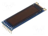 Display: OLED; graphical; 1.71"; 128x32; Dim: 60x18.75x5.96mm; 1x7 RAYSTAR OPTRONICS