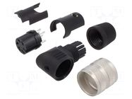 Connector: M16; plug; female; PIN: 5; 6A; 150V; 682; soldering; IP40 BINDER