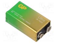 Battery: alkaline; 6F22; 9V; non-rechargeable; 48.5x26.1x17.1mm GP