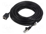 Extender Ethernet; RJ45 socket,RJ45 plug; F/UTP; 5e; stranded; Cu Goobay