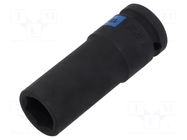 Socket; 6-angles,socket spanner,impact; HEX 18mm; 1/2"; long KING TONY