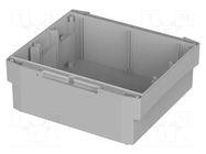 Enclosure: enclosure base; X: 198mm; Y: 225mm; Z: 80mm; BOCARD BOPLA