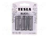 Battery: alkaline; AA; 1.5V; non-rechargeable; Ø14.5x50.5mm; 4pcs. TESLA BATTERIES