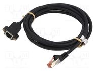 Extender RJ45; S/FTP; 6; stranded; Cu; LSZH; black; 5m; 27AWG Goobay