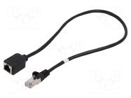 Extender Ethernet; RJ45 socket,RJ45 plug; F/UTP; 5e; stranded; Cu GOOBAY